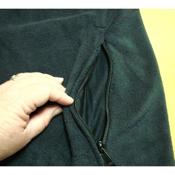 Columbia Men Size 3XT Black Steens Mountain Fleece Full Zip Vest Outdoor Pockets - Picture 4 of 9